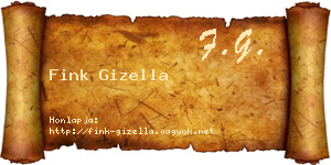 Fink Gizella névjegykártya